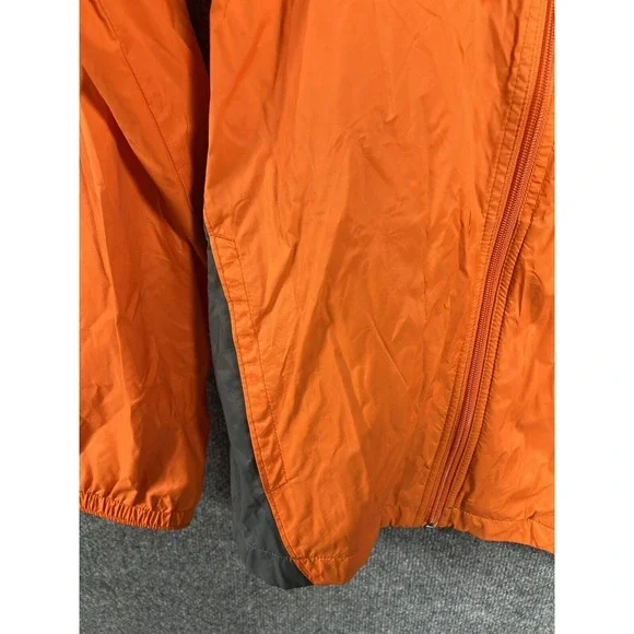 Columbia Sportswear Youth Unisex Sz L Lightweight Jacket Zip Windbreaker Orange